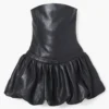 Das Leder-Bubble-Kleid Das Leder-Bubble-Kleid
