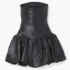 Das Leder-Bubble-Kleid Das Leder-Bubble-Kleid