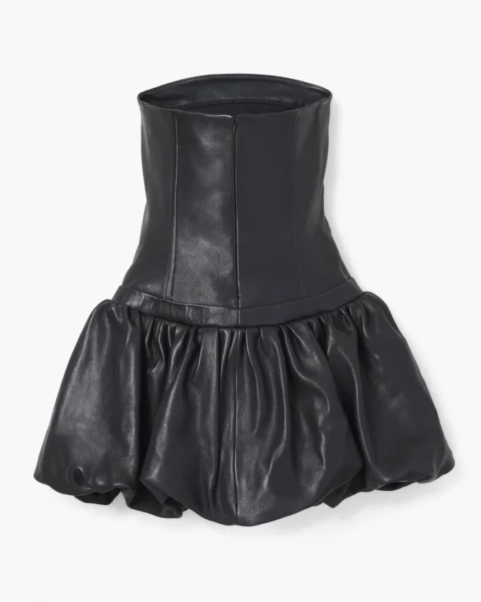 Das Leder-Bubble-Kleid Das Leder-Bubble-Kleid