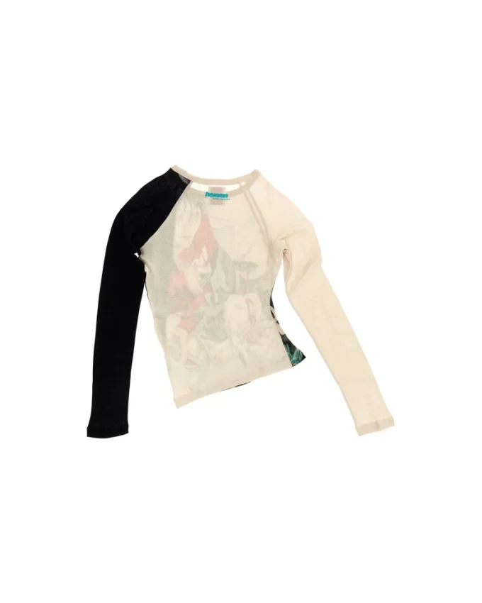 David Rappeneau Mesh-Langarmshirt
