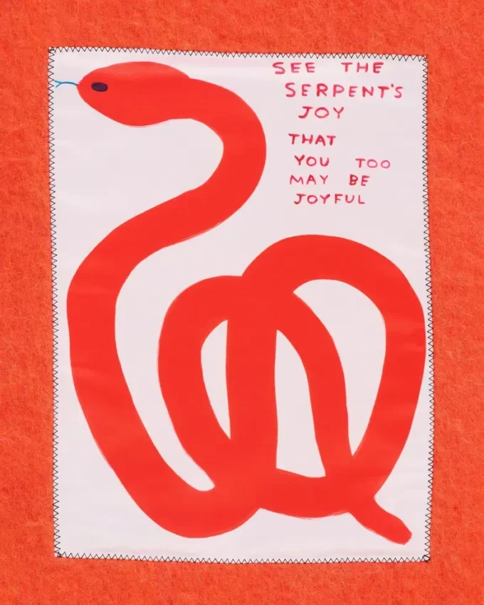 David Shrigley X Marc Jacobs Schlangen-Wollschal David Shrigley X Marc Jacobs Schlangen-Wollschal