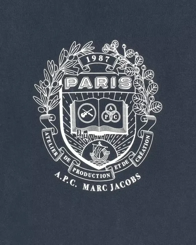 Der A.P.C. X Marc Jacobs Herren-Pullover mit Rundhalsausschnitt