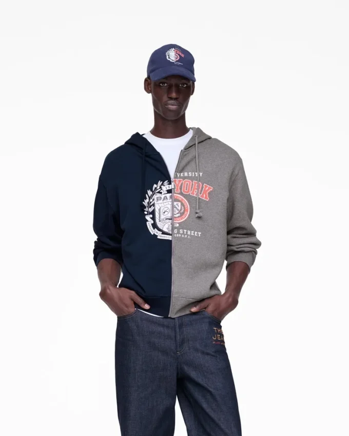 Der A.P.C. X Marc Jacobs Split Crest Zip-Up Hoodie