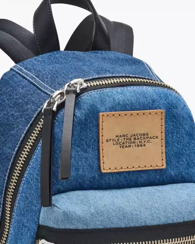 Der Biker Colorblock Denim Medium Rucksack
