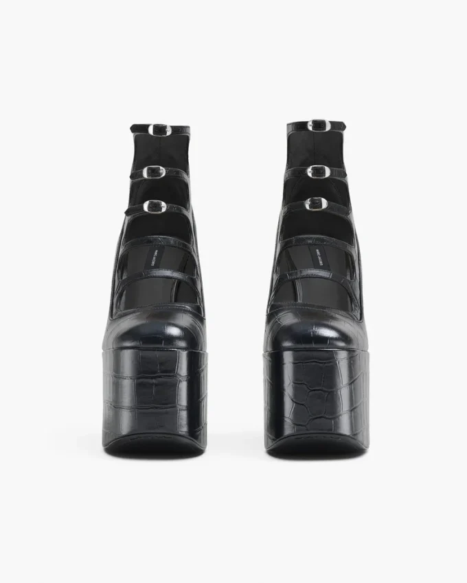 Der Croc Embossed Kiki Ankle Boot Der Croc Embossed Kiki Ankle Boot
