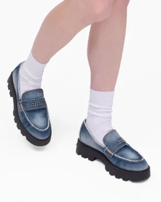 Der Faded Denim Frankie Loafer