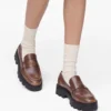 Der Frankie Loafer aus Distressed-Leder Der Frankie Loafer aus Distressed-Leder