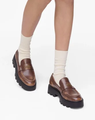 Der Frankie Loafer aus Distressed-Leder