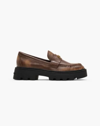 Der Frankie Loafer aus Distressed-Leder