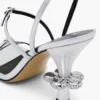Der Metallic-Leder-Daisy-Absatz