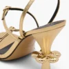 Der Metallic-Leder-Daisy-Absatz