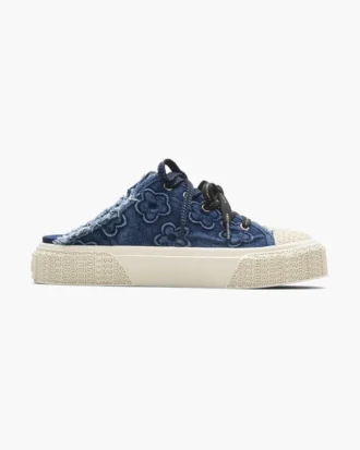 Der Puffy Daisy Denim Sneaker Mule