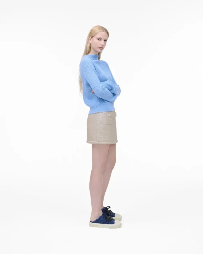 Der Puffy Daisy Denim Sneaker Mule