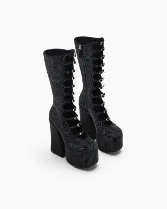 Der Rhinestone Kiki Kniehohe Stiefel