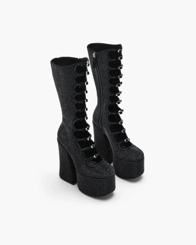 Der Rhinestone Kiki Kniehohe Stiefel Der Rhinestone Kiki Kniehohe Stiefel