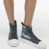 Der Rip And Repair Denim High Top Sneaker Der Rip And Repair Denim High Top Sneaker