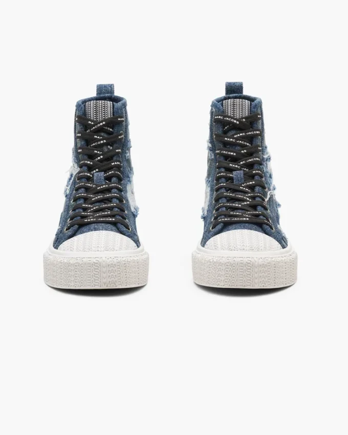 Der Rip And Repair Denim High Top Sneaker Der Rip And Repair Denim High Top Sneaker