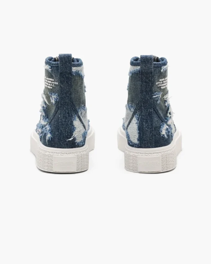 Der Rip And Repair Denim High Top Sneaker Der Rip And Repair Denim High Top Sneaker