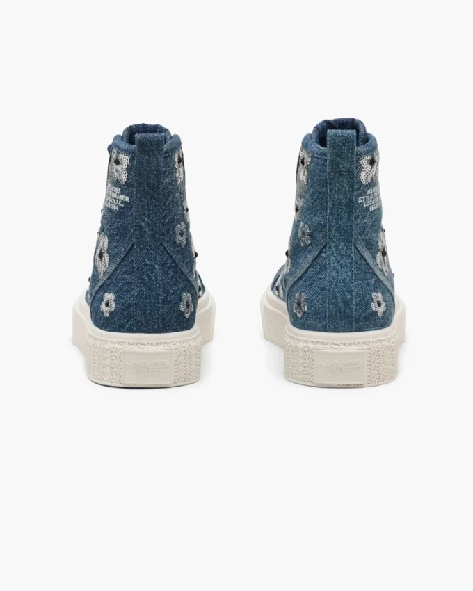 Der Sequin Daisy Denim High Top Sneaker Der Sequin Daisy Denim High Top Sneaker