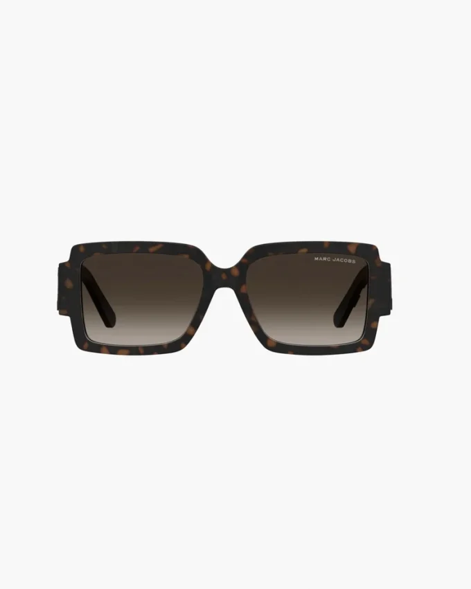 Die auffällige Logo-Sonnenbrille in quadratischer Form Die auffällige Logo-Sonnenbrille in quadratischer Form