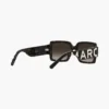 Die auffällige Logo-Sonnenbrille in quadratischer Form Die auffällige Logo-Sonnenbrille in quadratischer Form