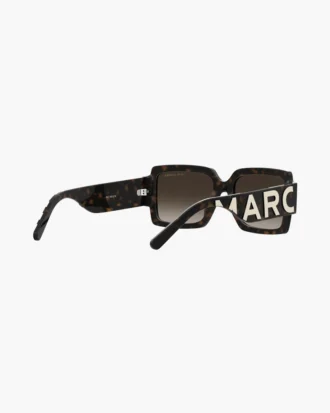 Die auffällige Logo-Sonnenbrille in quadratischer Form
