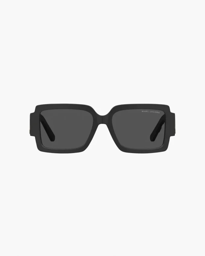 Die auffällige Logo-Sonnenbrille in quadratischer Form Die auffällige Logo-Sonnenbrille in quadratischer Form