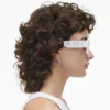 Die auffällige Logo-Sonnenbrille mit quadratischen Spiegelgläsern Die auffällige Logo-Sonnenbrille mit quadratischen Spiegelgläsern
