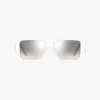 Die auffällige Logo-Sonnenbrille mit quadratischen Spiegelgläsern Die auffällige Logo-Sonnenbrille mit quadratischen Spiegelgläsern