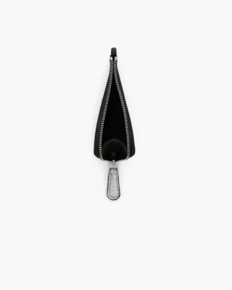 Die beschichtete Glitter Everyday Top Zip Charm Geldbörse