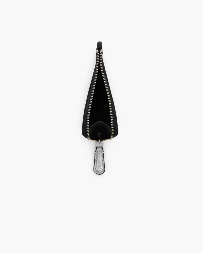 Die beschichtete Glitter Everyday Top Zip Charm Geldbörse Die beschichtete Glitter Everyday Top Zip Charm Geldbörse