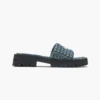 Die Denim Monogram Lug Sole Slide Die Denim Monogram Lug Sole Slide