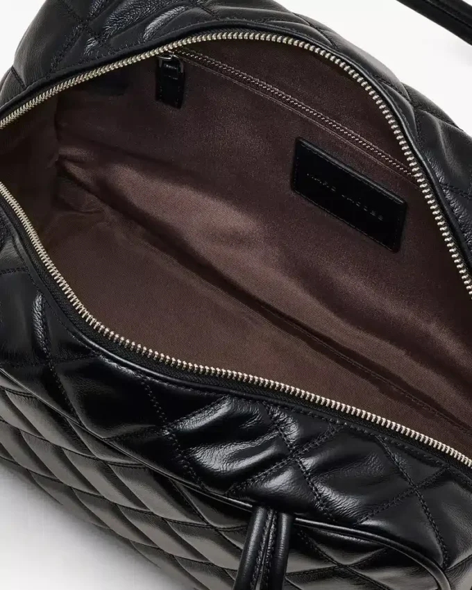 Die gesteppte Leder-Doppeltasche Die gesteppte Leder-Doppeltasche