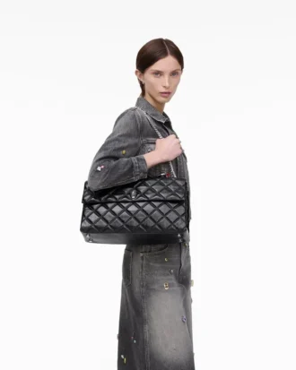 Die gesteppte XL Dual Convertible Schultertasche