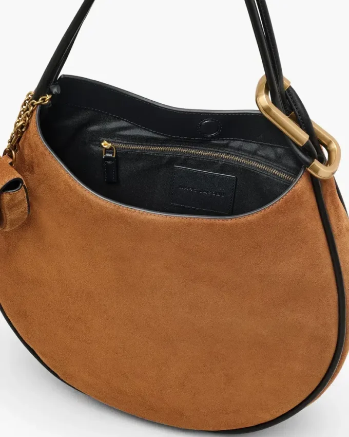Die große Dual-Hobo-Tasche aus Wildleder Die große Dual-Hobo-Tasche aus Wildleder
