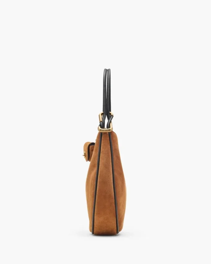 Die große Dual-Hobo-Tasche aus Wildleder Die große Dual-Hobo-Tasche aus Wildleder