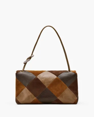 Die große Dual-Tasche aus Wildleder-Patchwork