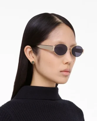 Die klassische runde Sonnenbrille mit Logo