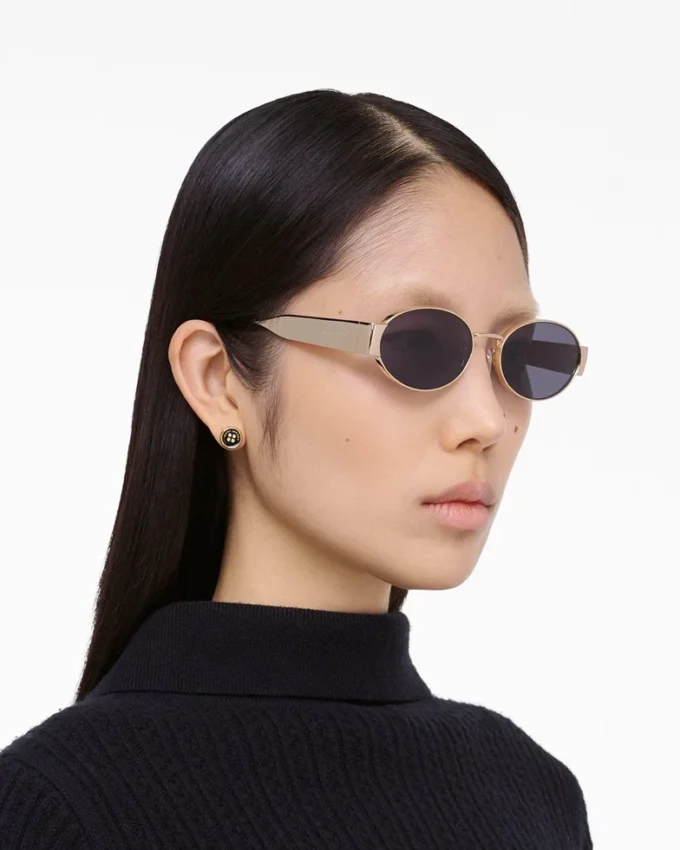 Die klassische runde Sonnenbrille mit Logo
