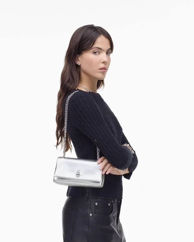 Die Metallic Dual Chain Mini Bag
