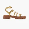 Die Metallic-Leder-Daisy-Gladiatorensandale