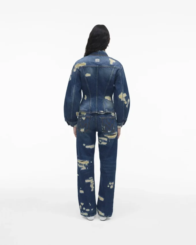 Die Rip And Repair Fluted Denim Jacke Die Rip And Repair Fluted Denim Jacke
