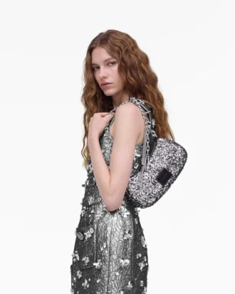 Die Sequin Charm Schultertasche