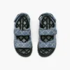 Die Sunny Sandal aus gestepptem Denim