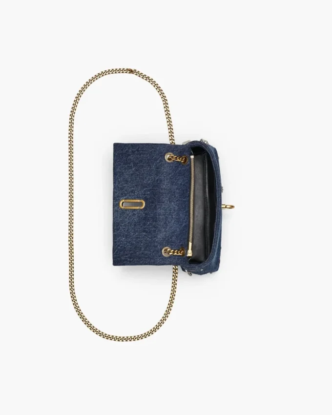 Die Trinket Charm Denim Dual Chain Mini Bag Die Trinket Charm Denim Dual Chain Mini Bag
