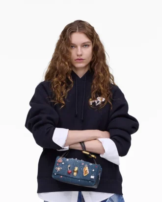 Die Trinket Charm Denim Mini Dual Bag
