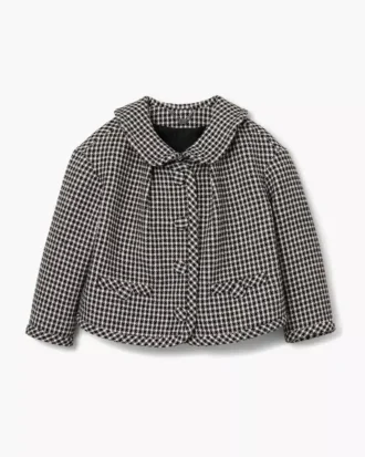 Gingham-Tweedjacke