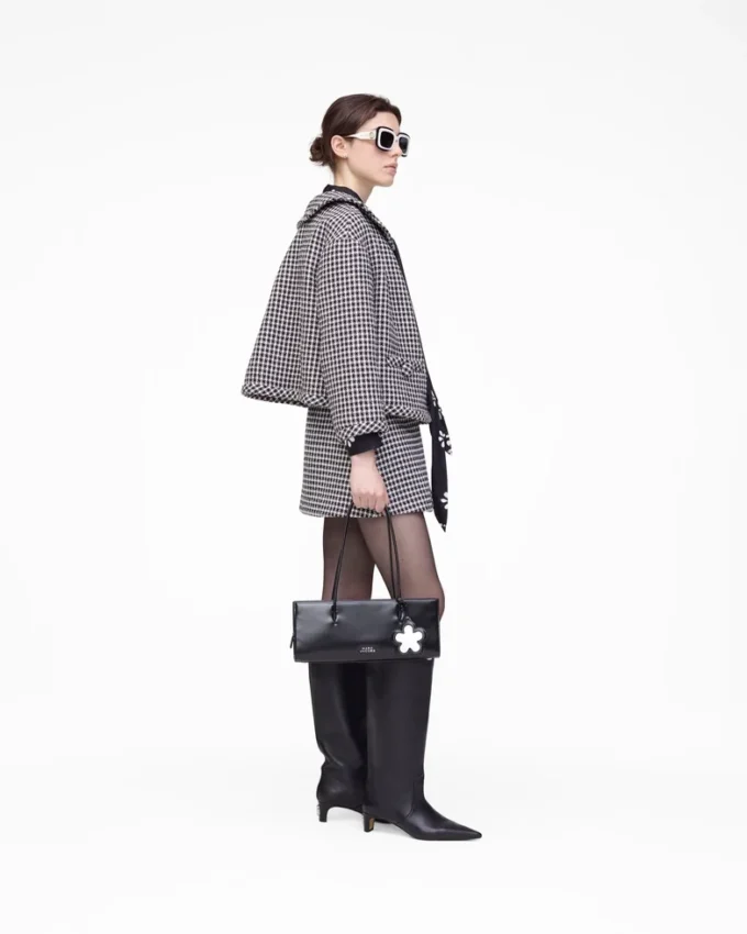 Gingham-Tweedjacke
