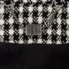 Gingham-Tweedjacke