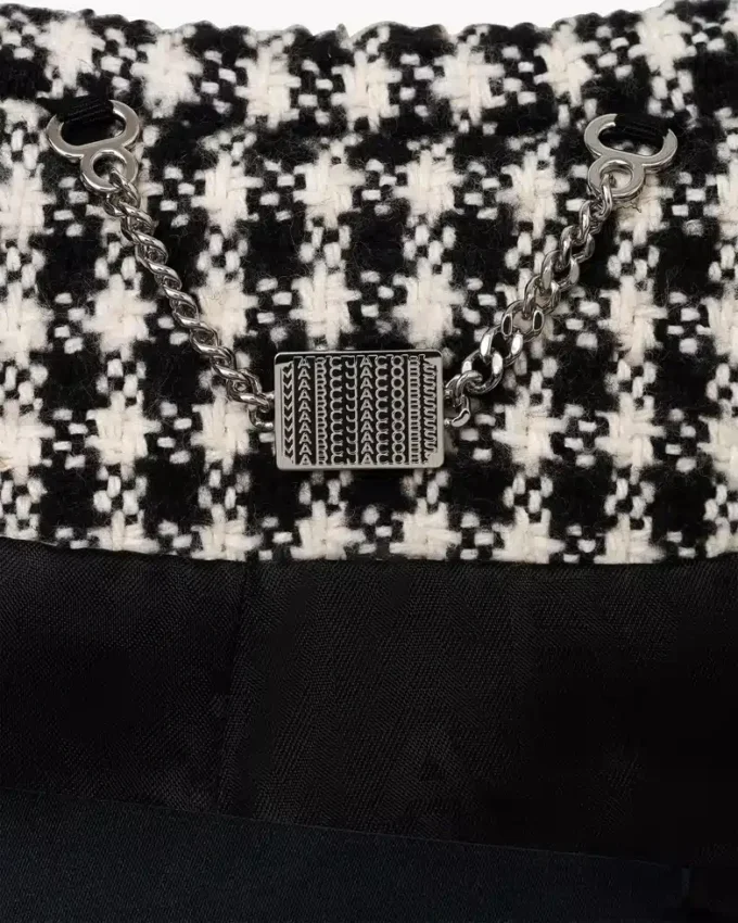 Gingham-Tweedjacke